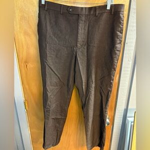 Nautica Brown Wool Trouser